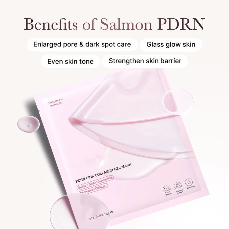 PDRN Pink Collagen Gel Mask (5-Pack) – Glow & Hydration Bundle image 4